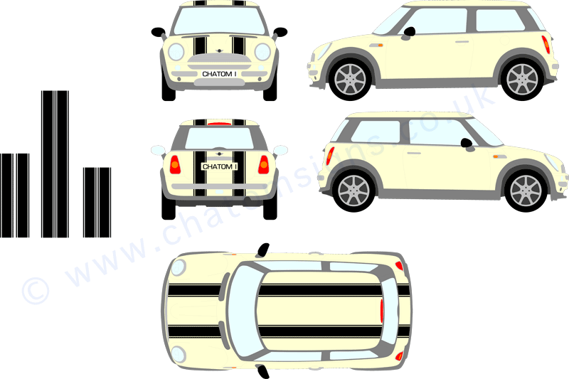 Bmw mini body stripes #6