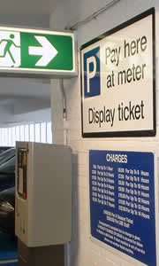 Car park signage
